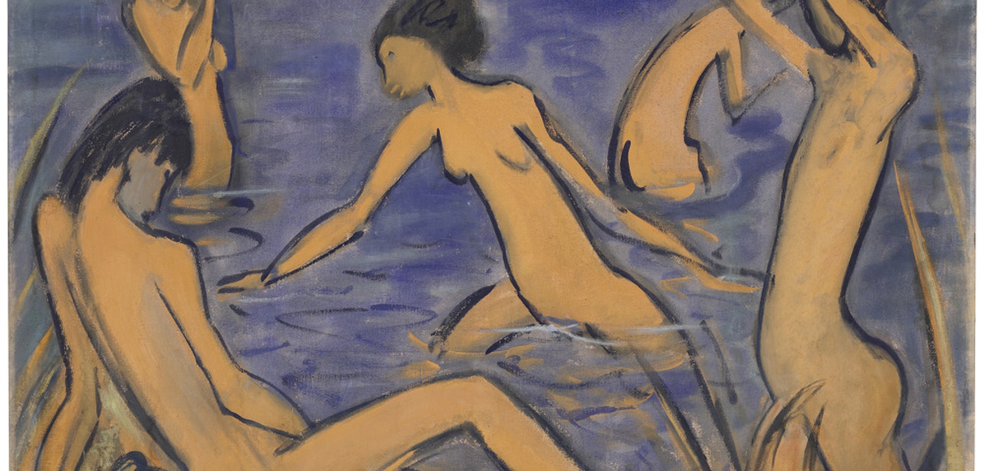 Gemälde der Badenden von Otto Mueller