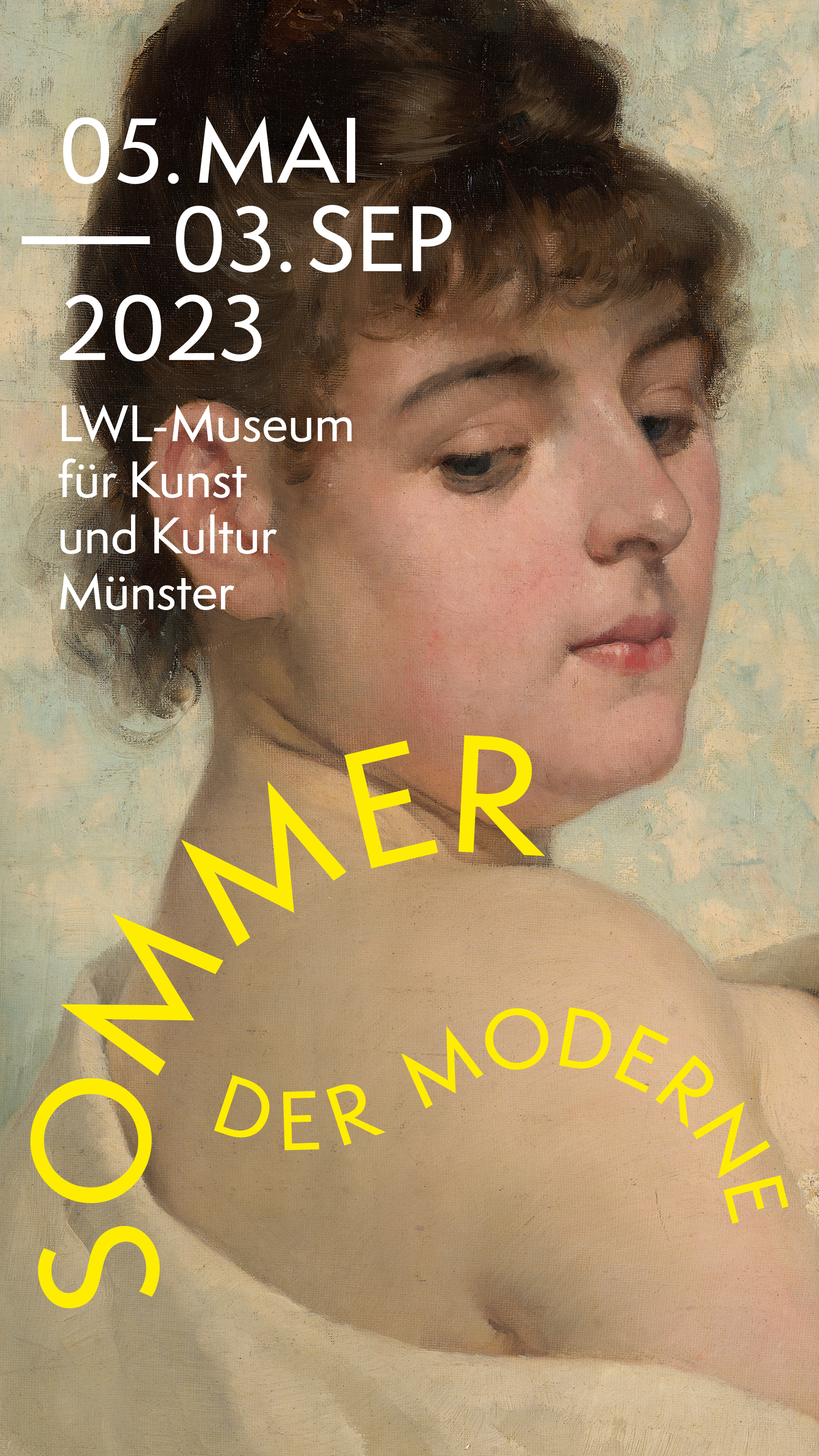 Kampagnenmotiv von Lechter, Frauenstudie, 1889