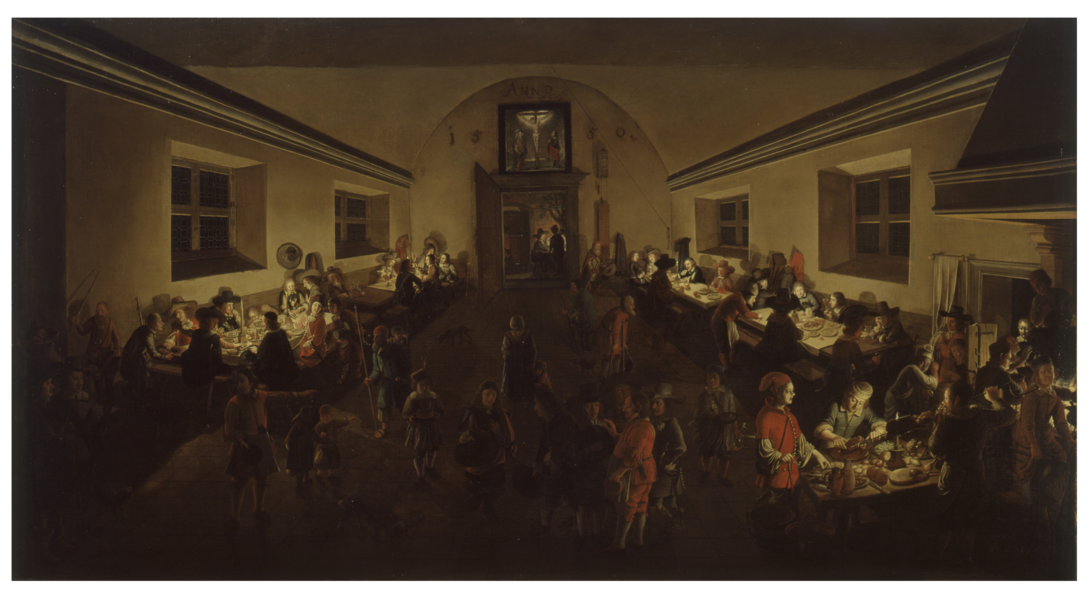 Abendliche GEsellschaft in einem Gasthaus (Foto: bpk / Deutsches Historisches Museum / Arne Psille)