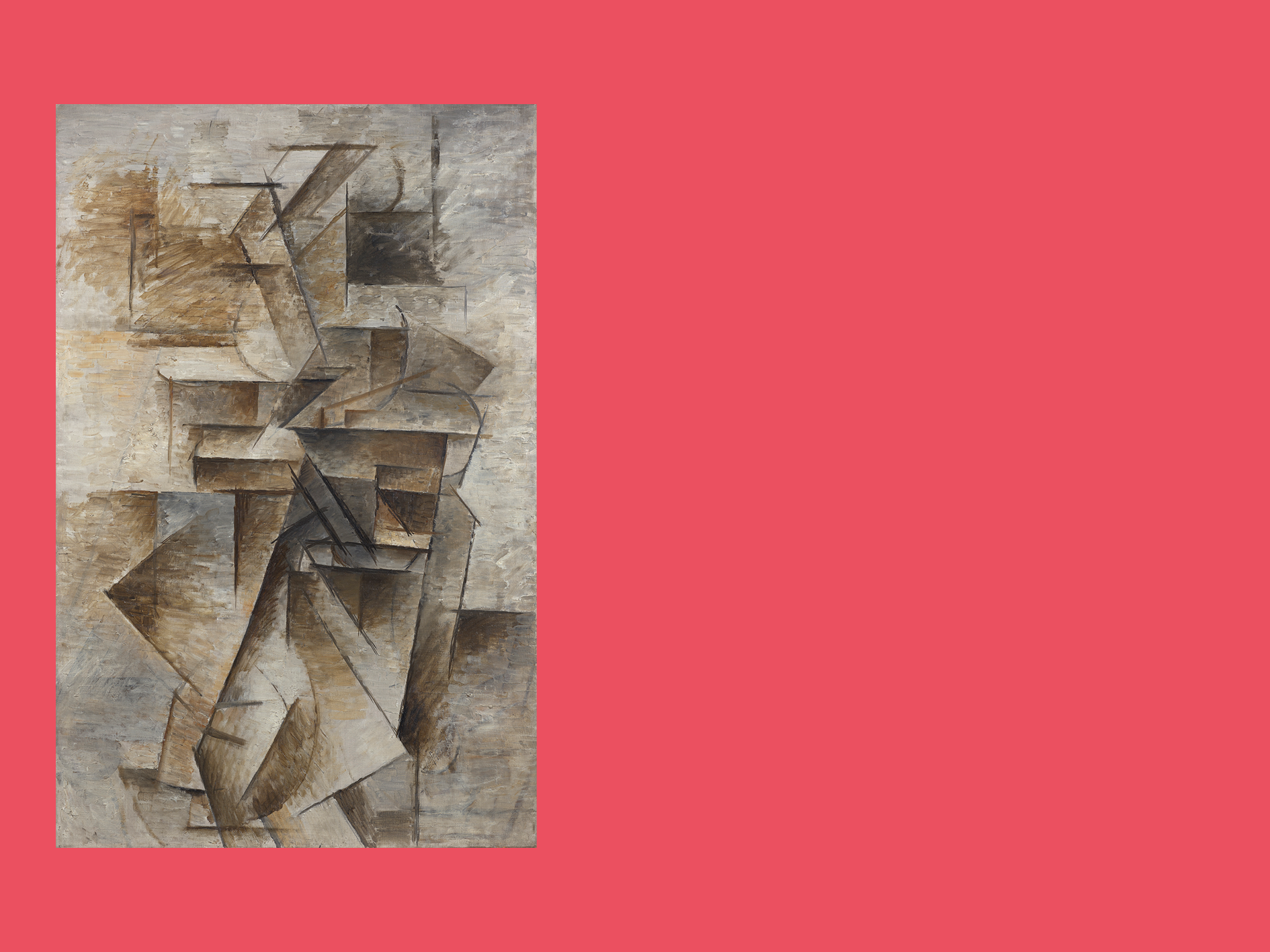 Pablo Picasso, Frau mit Mandoline (Femme à la mandoline), 1910, Öl auf Leinwand