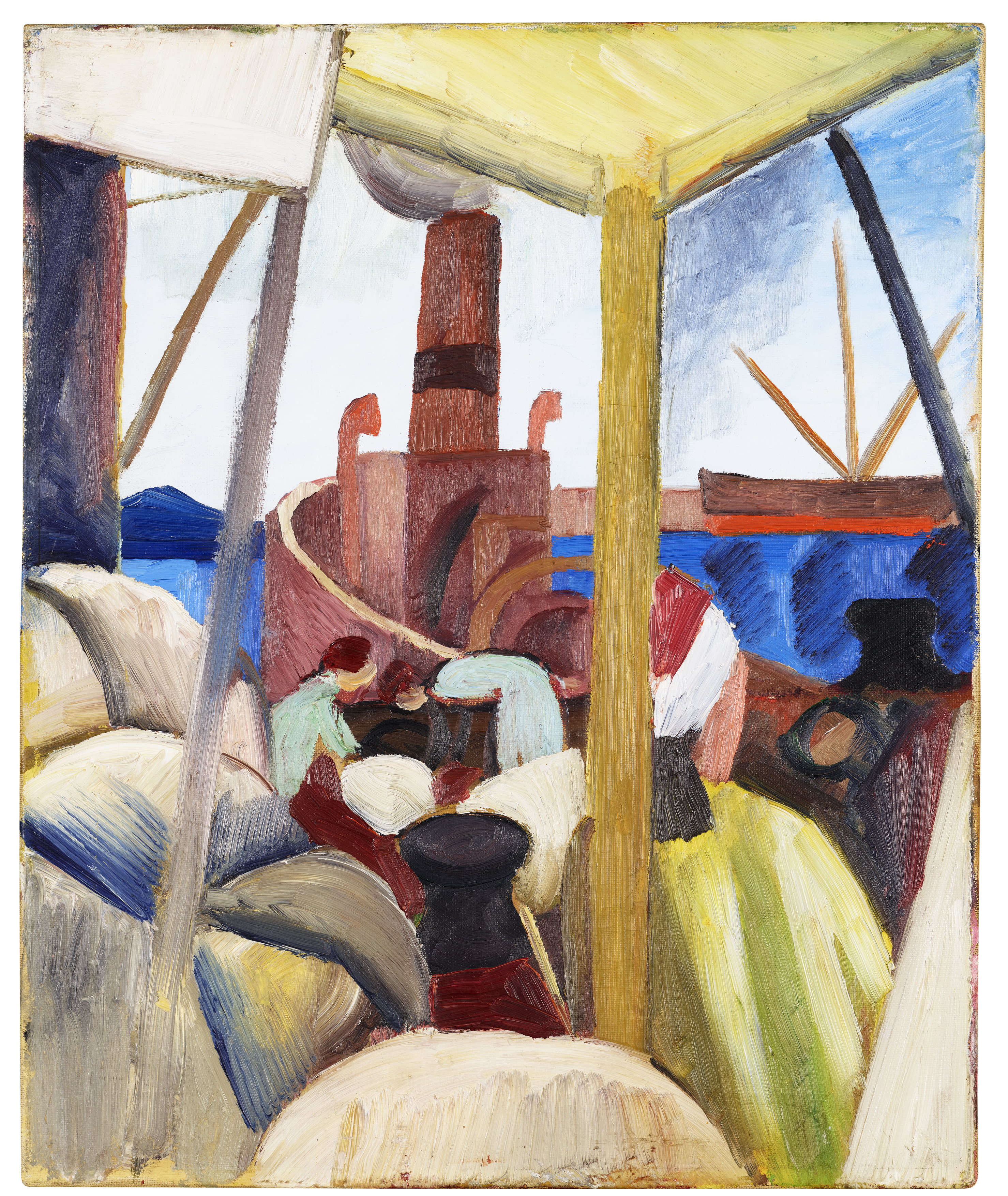 August Macke – Tunesisches Hafenbild