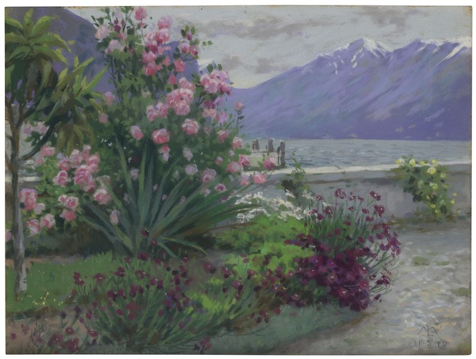 Blumengarten im Frühling am Monte Baldo (1910)