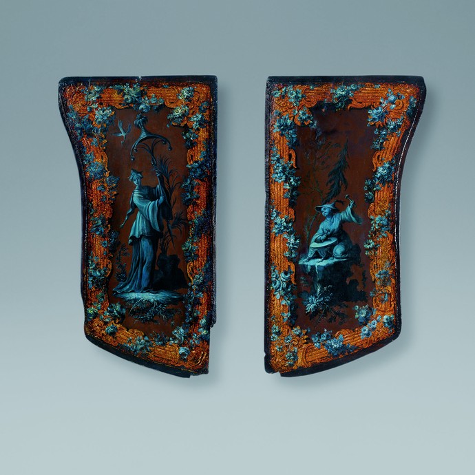 Paar Kutschenpaneele, Frankreich, um 1750 (Enlarged picture view opens)