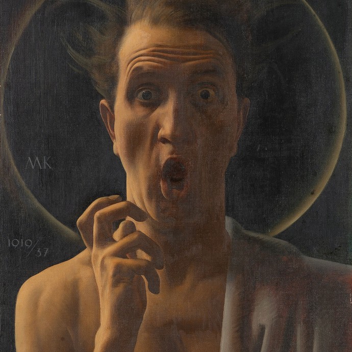 Maximilian Klewer, Der Fanatiker (Selbstbildnis), 1919/37. © Städel Museum - Evelyn Lehmann - ARTOTHEK (öffnet vergrößerte Bildansicht)