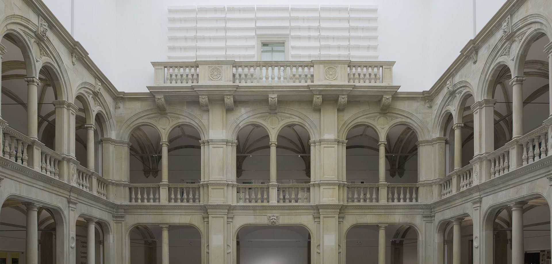 The atrium in the old building of the museum.