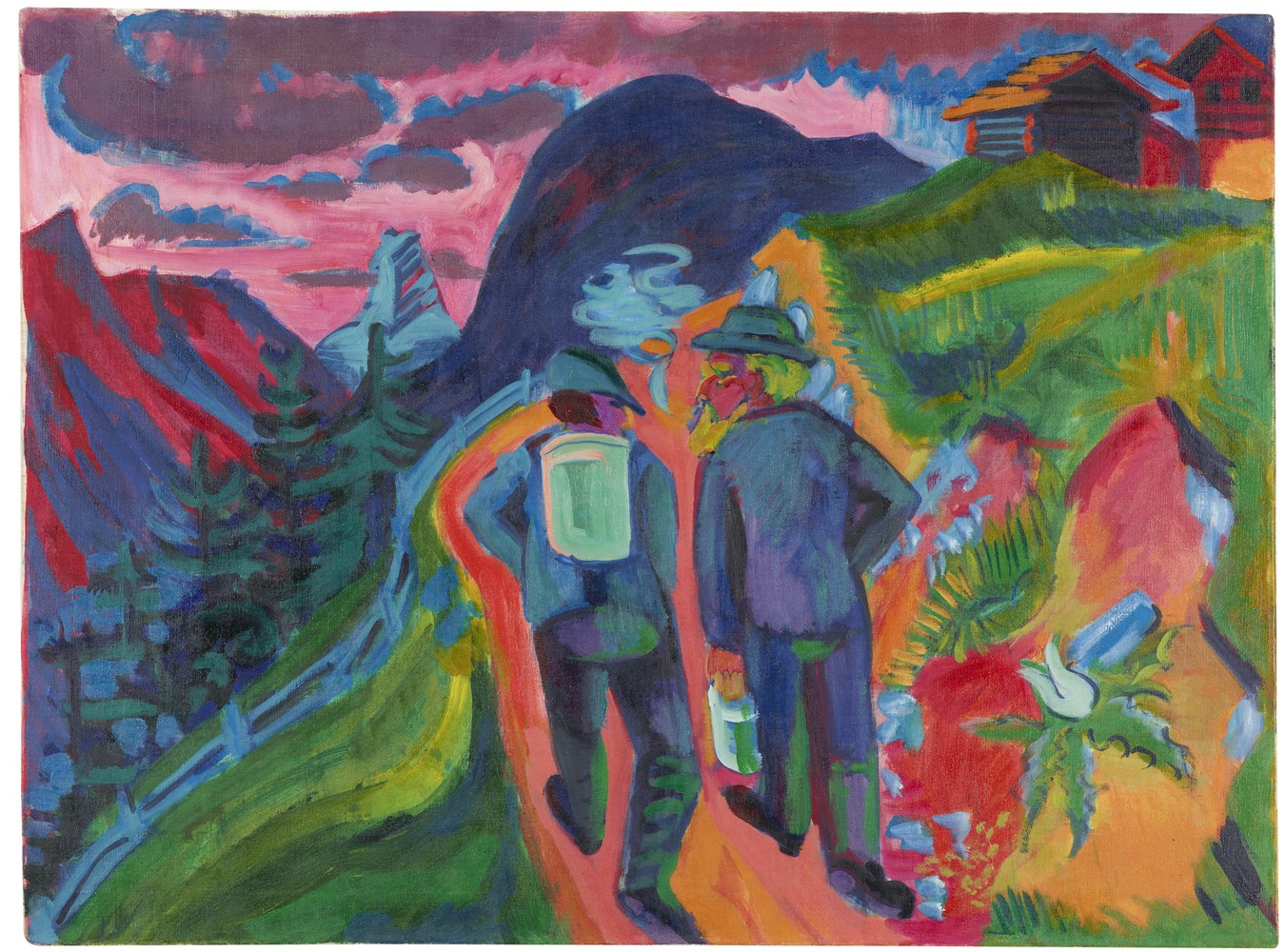 Ernst Ludwig Kirchner, Alpweg nach dem
Gewitter, um 1923/24, Öl auf Leinwand