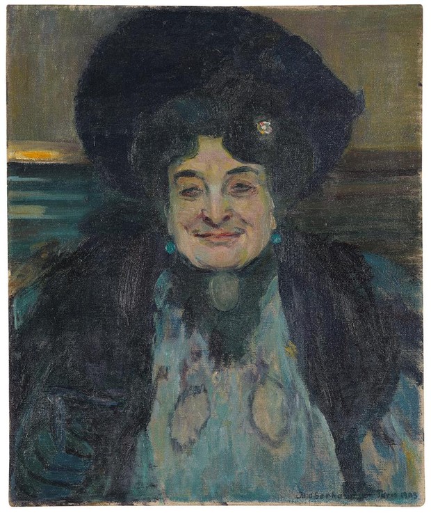 Ida Gerhardi, Chanteuse (Madame de Riau), 1903, LWL-Museum für Kunst und Kultur. Foto: LWL/Hanna Neander Ida Gerhardi, Chanteuse (Madame de Riau), 1903, LWL-Museum für Kunst und Kultur. Foto: LWL/Hanna Neander
