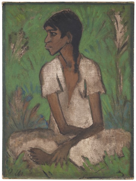 Otto Mueller, Sitzendes Z____mädchen, 1926, LWL-Museum für Kunst und Kultur, Münster. Foto: LWL/Hanna Neander