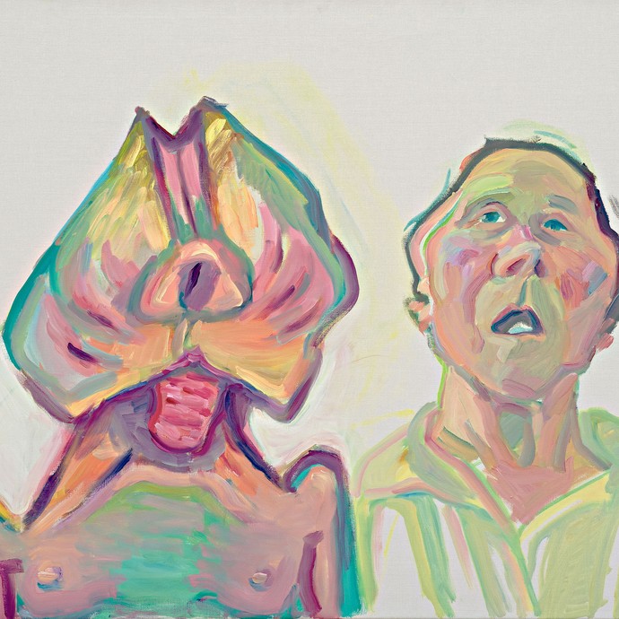 Maria Lassnig, Zwei Arten zu sein (Doppelselbstporträt), 2000, Maria Lassnig Privatstiftung, Wien. © Maria Lassnig Stiftung / VG Bild-Kunst, Bonn 2020 (öffnet vergrößerte Bildansicht)