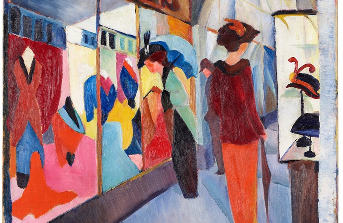 August Macke, Modegeschäft, 1913, LWL-Museum für Kunst und Kultur
