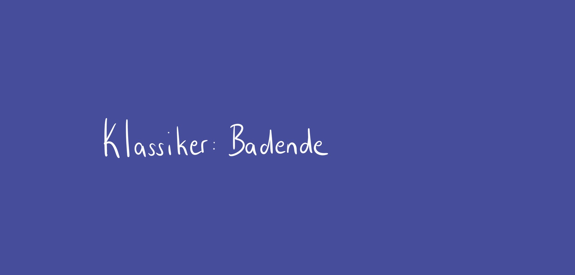 blaues Farbfeld