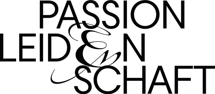 Schwarze Schrift auf weißem Grund. Dort steht: "Passion Leidenschaft"