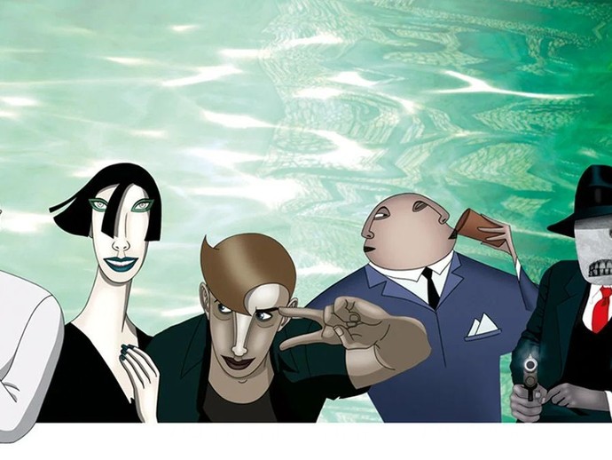 Filmstil aus dem Film  "Ruben Brandt, Collector" (vergrößerte Bildansicht wird geöffnet)