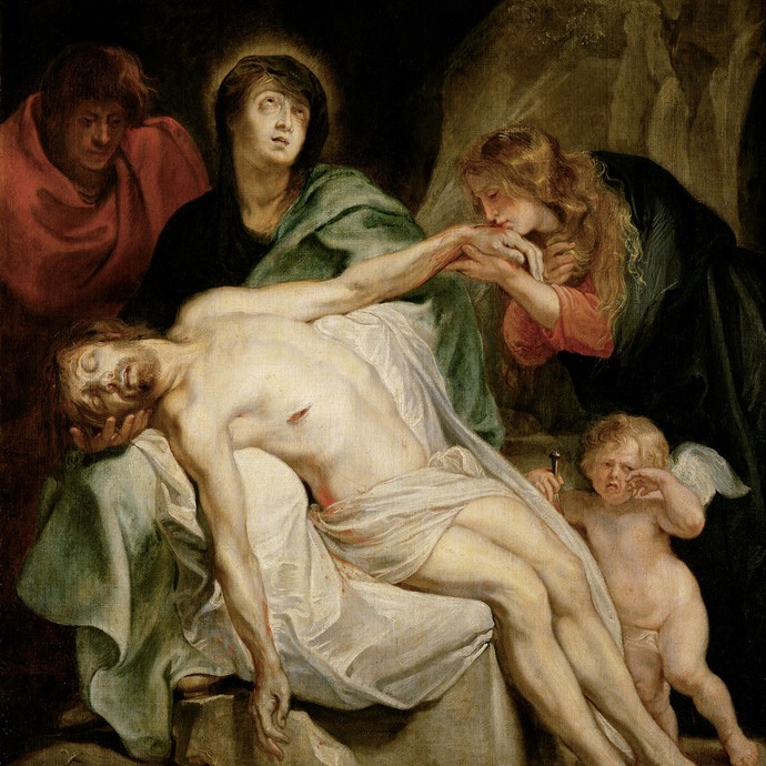 Anthonis van Dyck, Beweinung Christi, um 1618/20, Kunsthistorisches Museum Gemäldegalerie Wien. © KHM-Museumsverband (vergrößerte Bildansicht wird geöffnet)