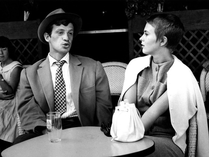 Filmstil von dem Film "Außer Atem" aus dem Jahr 1959 (vergrößerte Bildansicht wird geöffnet)