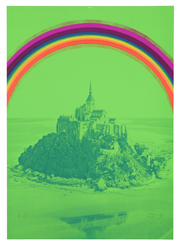 Otto Piene – Mt. St. Michel, Grafikmappe "PAX"