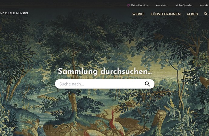 Screenshot der Sammlung Online