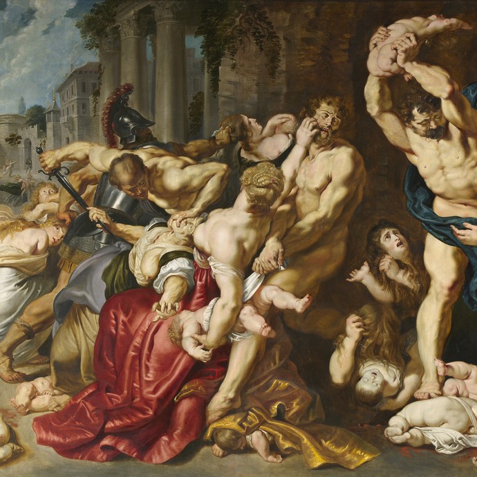 Peter Paul Rubens (Werkstatt), Der Bethlehemitische Kindermord o.J. © Musées royaux des Beaux-Arts de Belgique, Brüssel (vergrößerte Bildansicht wird geöffnet)