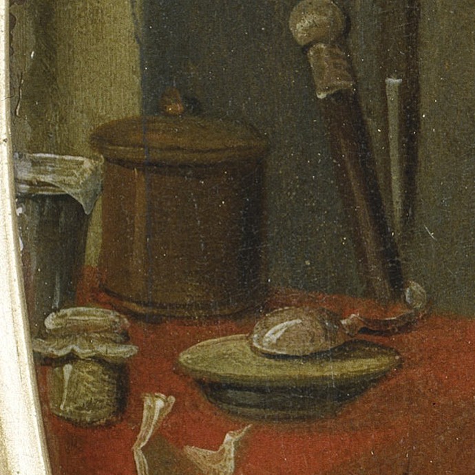 Details des Tisches im Hintergrund (Hamburger Kunsthalle / bpk, Foto: Elke Walford) (vergrößerte Bildansicht wird geöffnet)
