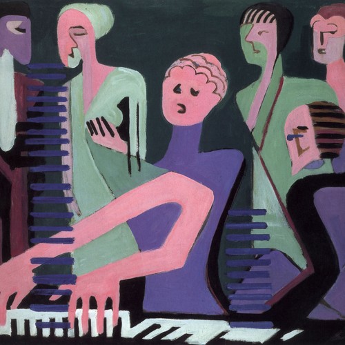 Sängerin am Piano, Gemälde von Ernst Ludwig Kirchner